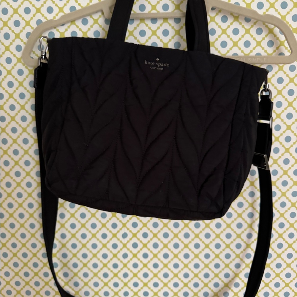 Kate Spade Black Quilted Tote Bag
